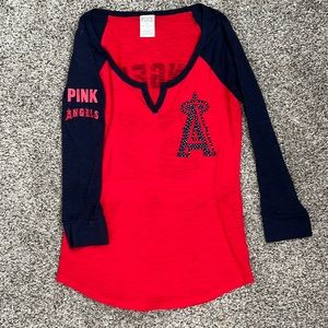 Victoria’s Secret with 5th & Ocean clothing, Angels baseball shirt Small